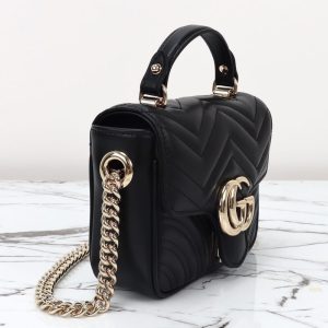 Replica Gucci Marmont Mini Top Handle Black 10 Replica Gucci Marmont Mini Top Handle Black - best-selling designer handbag dupe