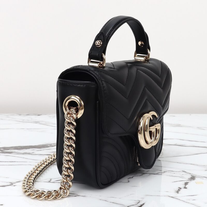 Replica Gucci Marmont Mini Top Handle Black 10 Replica Gucci Marmont Mini Top Handle Black - best-selling designer handbag dupe