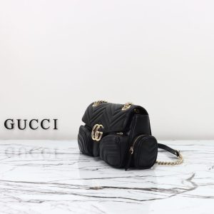 Replica Gucci Marmont 2.0 GG Shoulder Bag Black 8 Replica Gucci Marmont 2.0 GG Shoulder Bag Black - top-rated replica designer bag