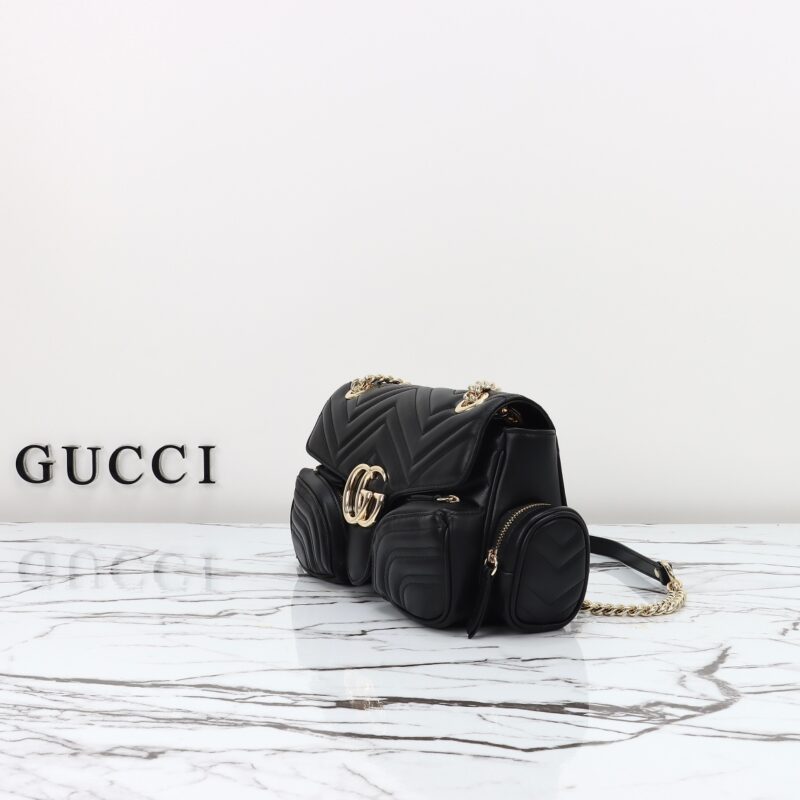 Replica Gucci Marmont 2.0 GG Shoulder Bag Black 8 Replica Gucci Marmont 2.0 GG Shoulder Bag Black - top-rated replica designer bag