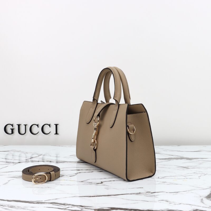 Replica Gucci Jackie Tote Hook Closure Beige 7 Replica Gucci Jackie Tote Hook Closure Beige - premium 1:1 fake handbag model