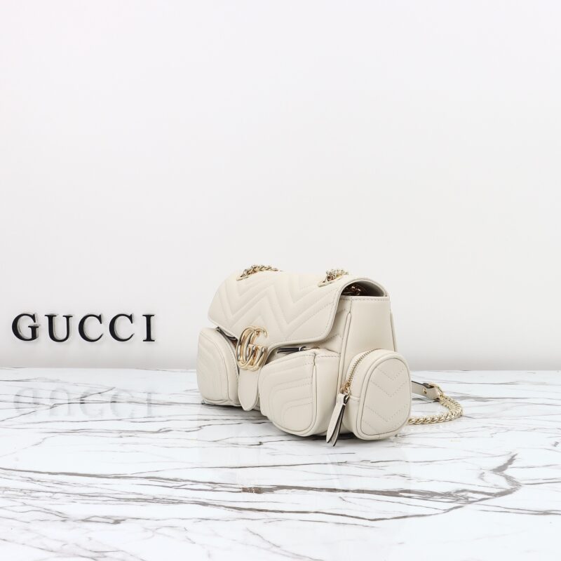 Replica Gucci Marmont 2.0 GG Shoulder Bag White 2 Replica Gucci Marmont 2.0 GG Shoulder Bag White - top-rated replica designer bag