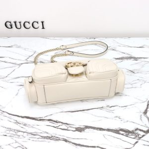 Replica Gucci Marmont 2.0 GG Shoulder Bag White 3 Replica Gucci Marmont 2.0 GG Shoulder Bag White - premium-grade designer purse dupe