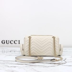 Replica Gucci Marmont 2.0 GG Shoulder Bag White 8 Replica Gucci Marmont 2.0 GG Shoulder Bag White - high-end fake designer purse