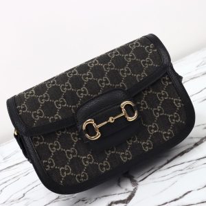Replica Gucci G 1955 Horsebit Black Denim 8 Replica Gucci G 1955 Horsebit Black Denim - ultra-realistic fake designer tote