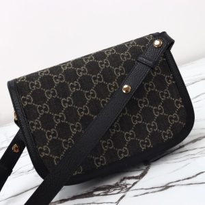 Replica Gucci G 1955 Horsebit Black Denim 10 Replica Gucci G 1955 Horsebit Black Denim - best quality luxury bag dupe