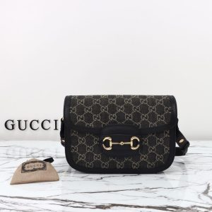 Replica Gucci G 1955 Horsebit Black Denim 5 Replica Gucci G 1955 Horsebit Black Denim - high-quality designer bag clone