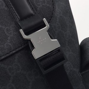Replica Gucci GG Supreme Backpack Black 3 Replica Gucci GG Supreme Backpack Black - premium-grade designer purse dupe