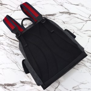 Replica Gucci GG Supreme Backpack Black 8 Replica Gucci GG Supreme Backpack Black - high-quality designer bag clone