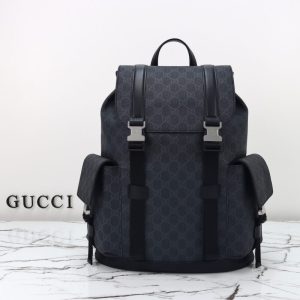 Replica Gucci GG Supreme Backpack Black 11 Replica Gucci GG Supreme Backpack Black - top-tier luxury replica shoulder bag