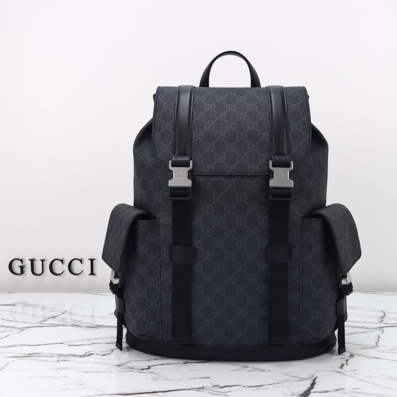Replica Gucci GG Supreme Backpack Black 11 Replica Gucci GG Supreme Backpack Black - top-tier luxury replica shoulder bag