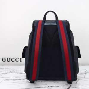 Replica Gucci GG Supreme Backpack Black 12 Replica Gucci GG Supreme Backpack Black - near-authentic luxury replica handbag