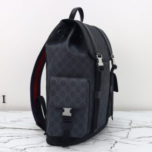 Replica Gucci GG Supreme Backpack Black 13 Replica Gucci GG Supreme Backpack Black - ultra-realistic fake designer tote