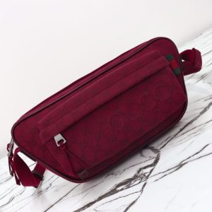 Replica Gucci Small GG Belt Bag Red 7 Replica Gucci Small GG Belt Bag Red - premium 1:1 fake handbag model