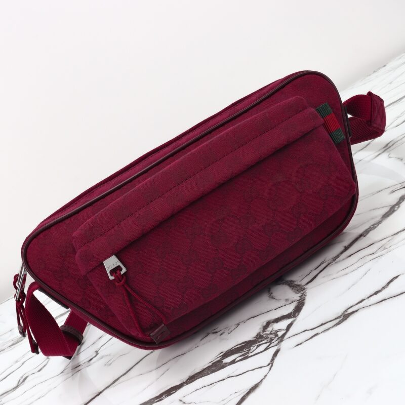 Replica Gucci Small GG Belt Bag Red 7 Replica Gucci Small GG Belt Bag Red - premium 1:1 fake handbag model