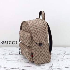 Replica Gucci Backpack GG Canvas Beige - elite superclone designer purse