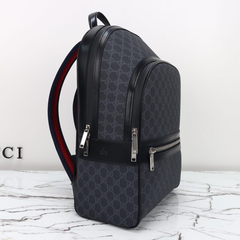 Replica Gucci GG Supreme Large Backpack 3 Replica Gucci GG Supreme Large Backpack - realistic designer-inspired fake bag