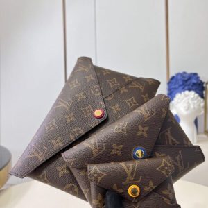 Replica Louis Vuitton Kirigami Pochette Pouch Brown 1 Replica Louis Vuitton Kirigami Pochette Pouch Brown - realistic designer-inspired fake bag