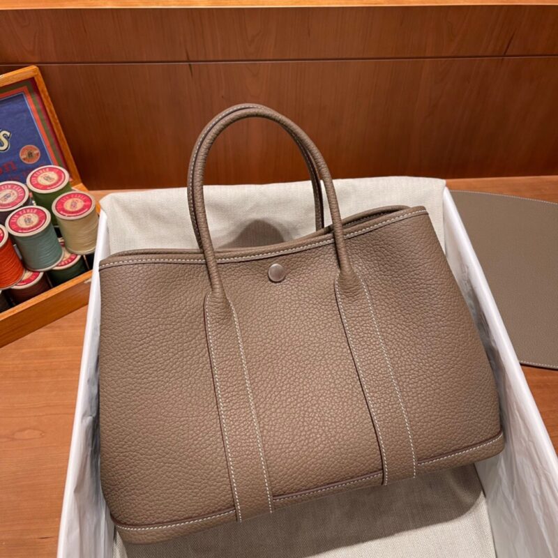 Replica Hermes Garden Party 30cm Etoupe 1 Replica Hermes Garden Party 30cm Etoupe - high-accuracy replica luxury purse