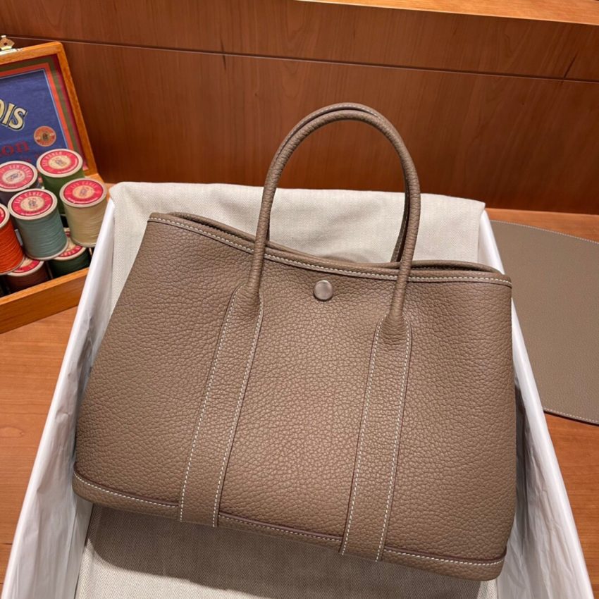 Replica Hermes Garden Party 30cm Etoupe 4 Replica Hermes Garden Party 30cm Etoupe - high-end fake designer purse