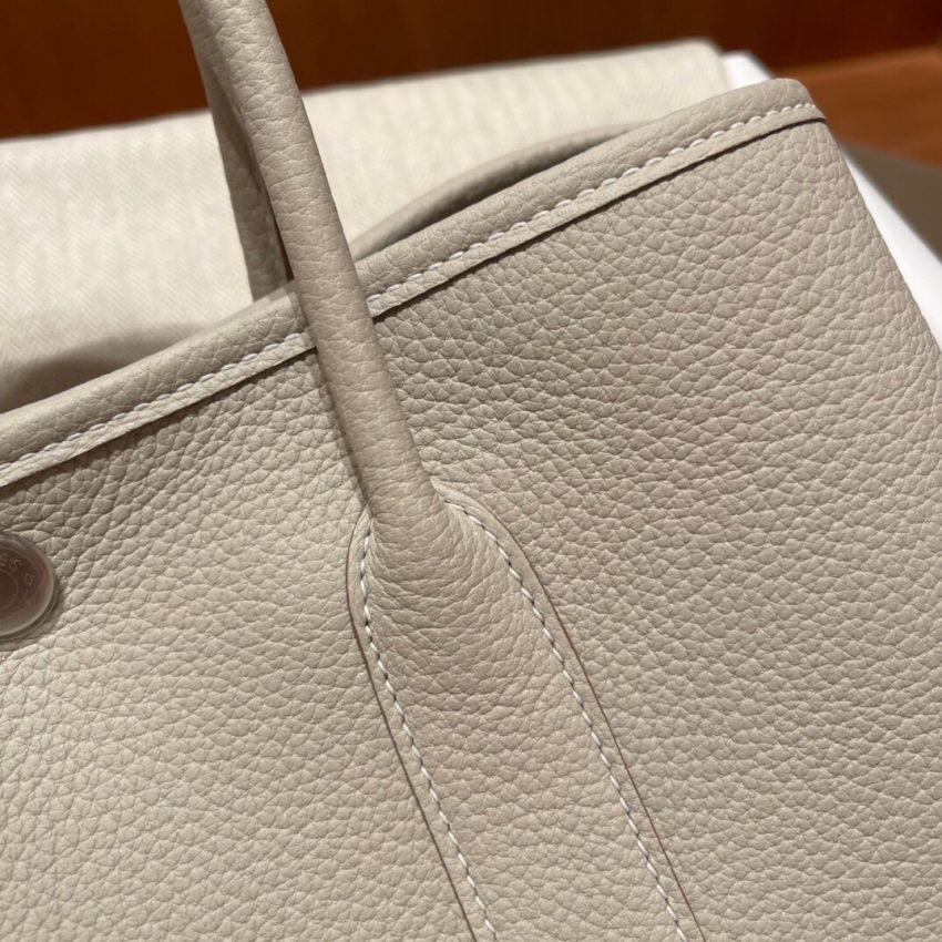 Replica Hermes Garden Party 30cm Negonda Beton 2 Replica Hermes Garden Party 30cm Negonda Beton - authentic-look luxury purse replica