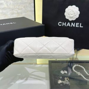Replica CHANEL 19 Mini Flap White Bag 2 Replica CHANEL 19 Mini Flap White Bag - premium 1:1 fake handbag model