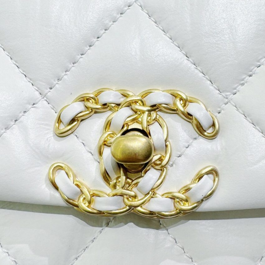 Replica CHANEL 19 Mini Flap White Bag 6 Replica CHANEL 19 Mini Flap White Bag - best quality luxury bag dupe