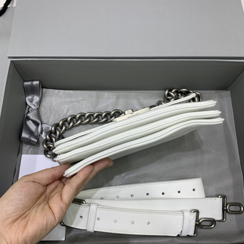 Replica Balenciaga Small BB White 4 Replica Balenciaga Small BB White - high-accuracy replica luxury purse