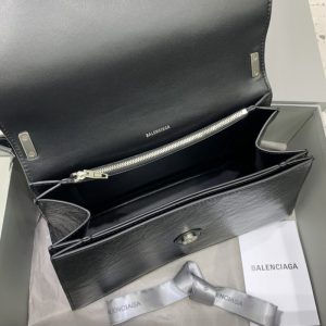 Replica Balenciaga Crush Large Black Silver 2 Replica Balenciaga Crush Large Black Silver - ultra-realistic fake designer tote
