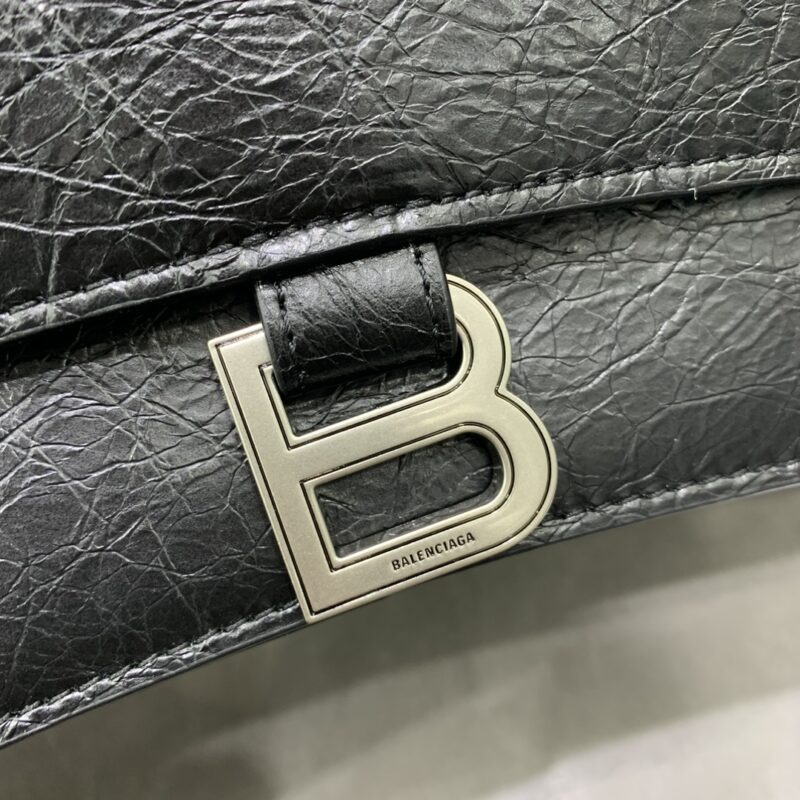 Replica Balenciaga Crush Large Black Silver 3 Replica Balenciaga Crush Large Black Silver - best-selling designer handbag dupe