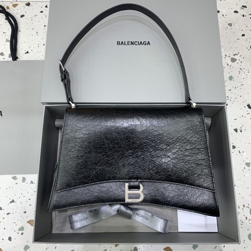 Replica Balenciaga Crush Large Black Silver 1 Replica Balenciaga Crush Large Black Silver - high-accuracy replica luxury purse