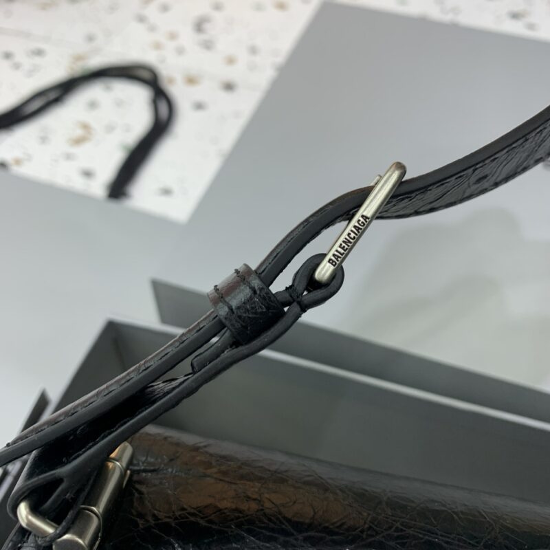 Replica Balenciaga Crush Large Black Silver 4 Replica Balenciaga Crush Large Black Silver - top-rated replica designer bag