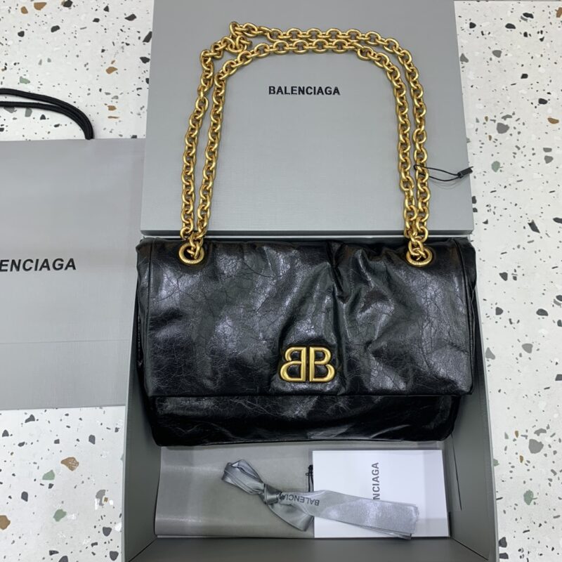 Replica Balenciaga Monaco Black 1 Replica Balenciaga Monaco Black - 1:1 designer replica handbag