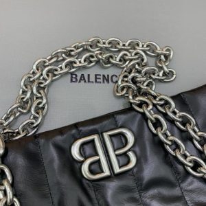 Replica Balenciaga Monaco Black Silver 2 Replica Balenciaga Monaco Black Silver - elite superclone designer purse