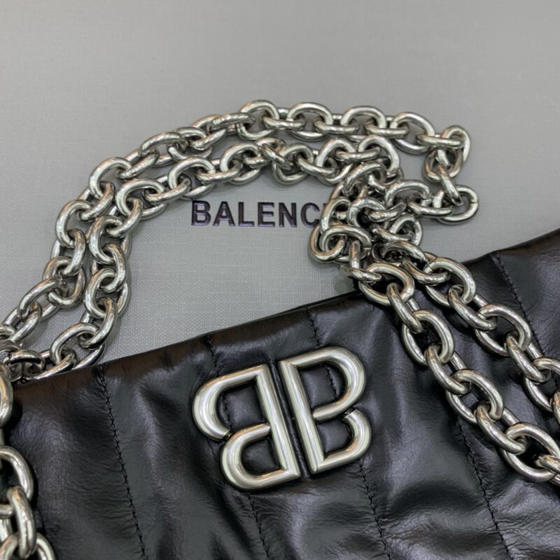 Replica Balenciaga Monaco Black Silver 2 Replica Balenciaga Monaco Black Silver - elite superclone designer purse