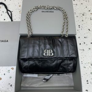 Replica Balenciaga Monaco Black Silver 3 Replica Balenciaga Monaco Black Silver - near-authentic luxury replica handbag