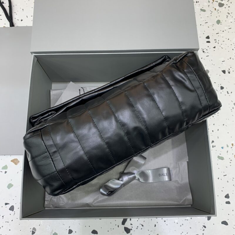 Replica Balenciaga Monaco Black Silver 6 Replica Balenciaga Monaco Black Silver - 1:1 designer replica handbag