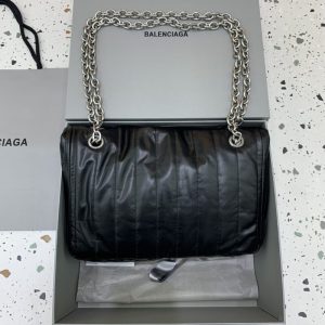 Replica Balenciaga Monaco Black Silver 7 Replica Balenciaga Monaco Black Silver - high-end fake designer purse