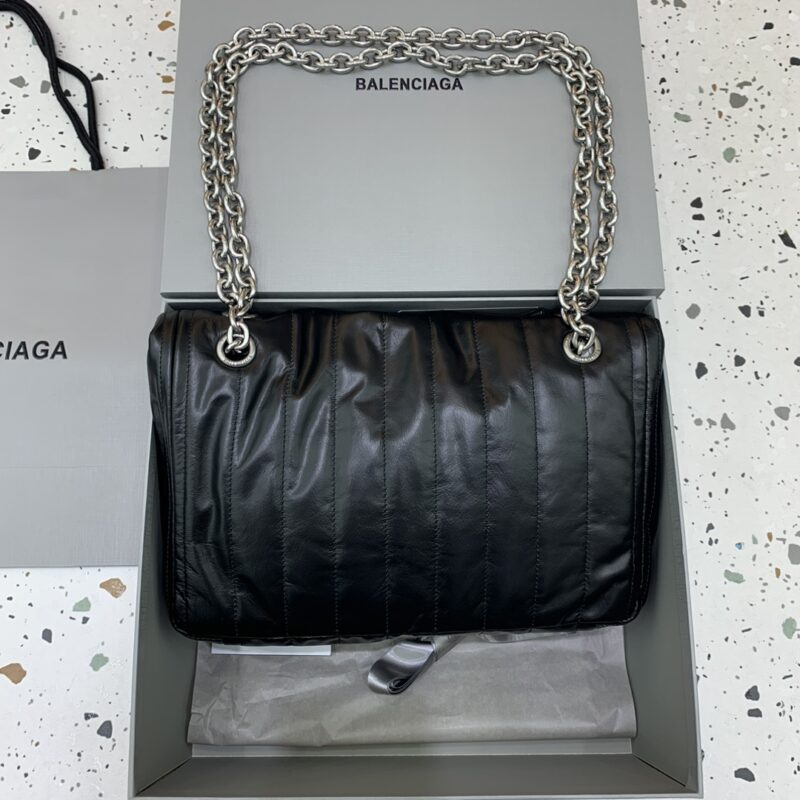 Replica Balenciaga Monaco Black Silver 7 Replica Balenciaga Monaco Black Silver - high-end fake designer purse