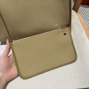 Replica Hermes Herbag 31cm Brown Canvas 10 Replica Hermes Herbag 31cm Brown Canvas - near-authentic luxury replica handbag