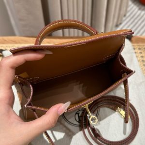 Replica Hermes Kelly Brown Epsom Gold 4 Replica Hermes Kelly Brown Epsom Gold - premium 1:1 fake handbag model