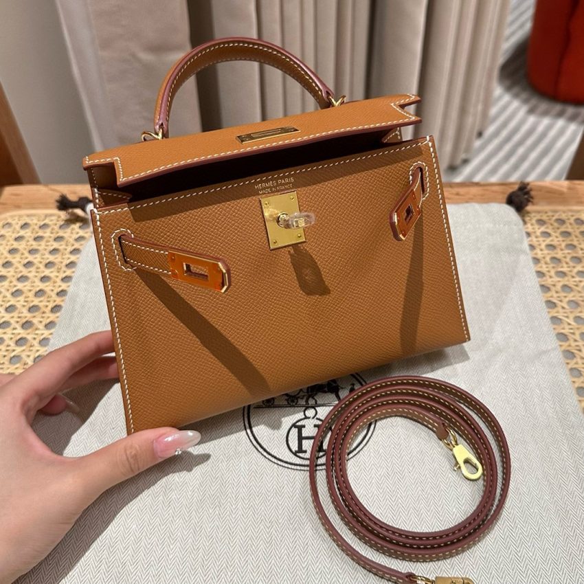 Replica Hermes Kelly Brown Epsom Gold 7 Replica Hermes Kelly Brown Epsom Gold - ultra-realistic fake designer tote