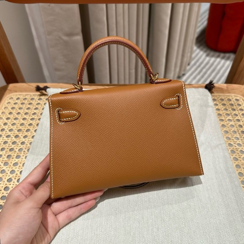 Replica Hermes Kelly Brown Epsom Gold 9 Replica Hermes Kelly Brown Epsom Gold - best quality luxury bag dupe