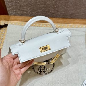 Replica Hermes Kelly Brown Epsom Blanc 10 Replica Hermes Kelly Brown Epsom Blanc - authentic-look luxury purse replica