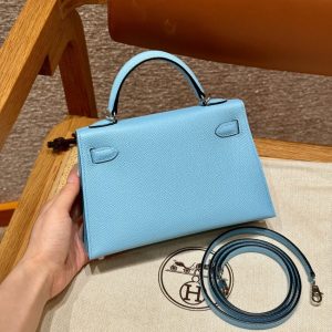 Replica Hermes Kelly Celeste Epsom 10 Replica Hermes Kelly Celeste Epsom - high-quality designer bag clone