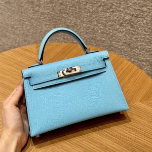 Replica Hermes Kelly Celeste Epsom 15 Replica Hermes Kelly Celeste Epsom - best-selling designer handbag dupe