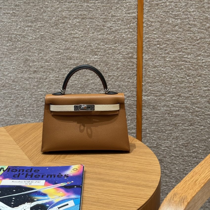 Replica Hermes Kelly Noir Blue Epsom - premium-grade designer purse dupe