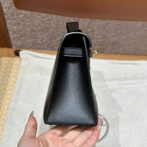 Replica Hermes Kelly Pochette Swift Black 3 Replica Hermes Kelly Pochette Swift Black - best quality luxury bag dupe