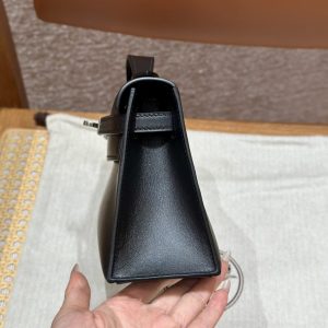 Replica Hermes Kelly Pochette Swift Black 4 Replica Hermes Kelly Pochette Swift Black - ultra-realistic fake designer tote