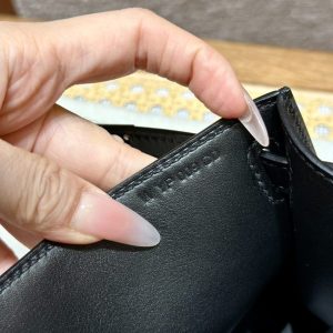 Replica Hermes Kelly Pochette Swift Black 12 Replica Hermes Kelly Pochette Swift Black - elite superclone designer purse